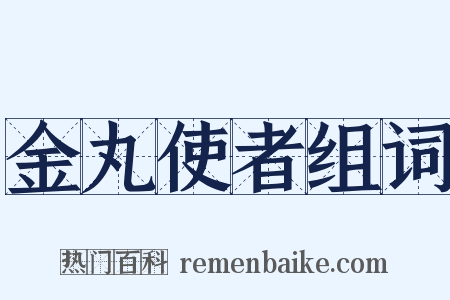 金丸使者组词是什么意思的图片